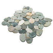 Rio Lago Sliced Rainforest Pebble Misc. Tumbled Marble Mosaic Tile