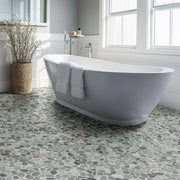 Rio Lago Sliced Rainforest Pebble Misc. Tumbled Marble Mosaic Tile