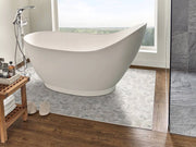 Rio Lago Sliced Truffle Pebbles Mesh Backed Pattern Tumbled Marble Mosaic Tile