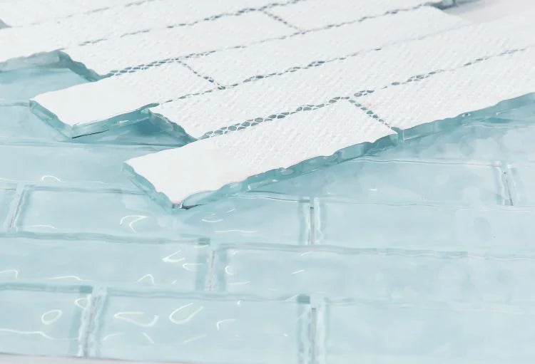 Ripple Blue 11.75x11.75 Square Mosaic Tile