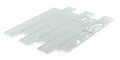 Ripple Clear Grey 11.75x11.75 Glass Mosaic