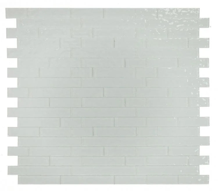Ripple Clear Grey 11.75x11.75 Glass Mosaic