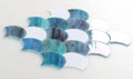 Ripple Ocean Pattern 12x12 Glass Mosaic Tile
