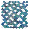 Ripple Ocean Pattern 12x12 Glass Mosaic Tile