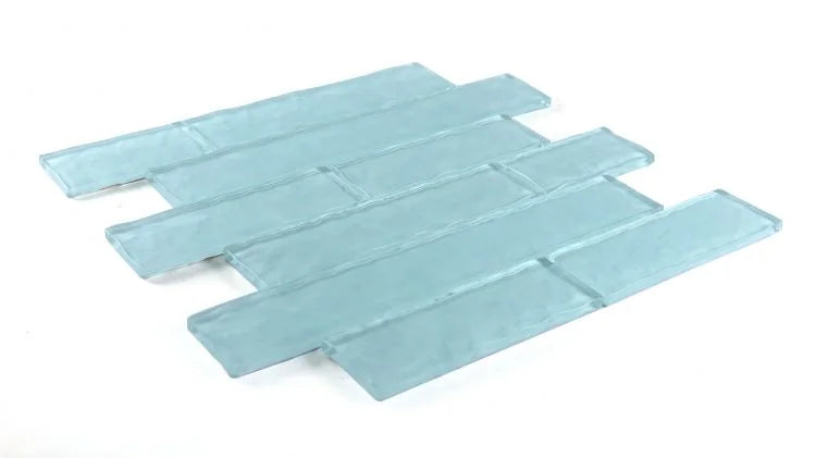 Ripple Turquoise 11.75x11.75 Square Mosaic Tile