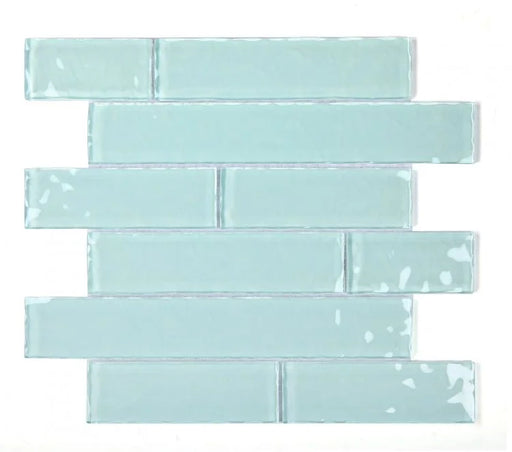 Ripple Turquoise 11.75x11.75 Square Mosaic Tile