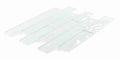 Ripple White 11.75x11.75 Square Glossy Mosaic Tile