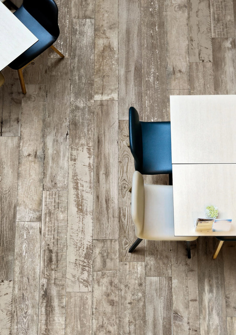 Rivamancina Series Cenere 8x48 Plank Matte Wood Look Porcelain Tile