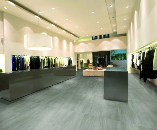 River Grey 12x24 Matte Stone Look Porcelain Tile