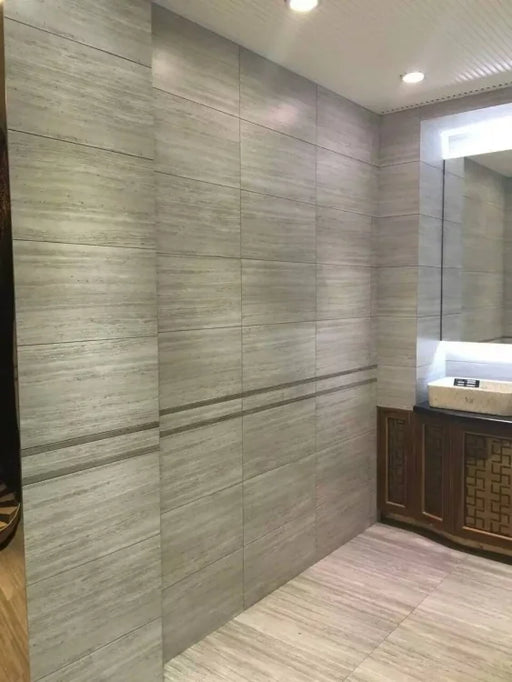 River Silver 18x36 Matte Stone Look Porcelain Tile