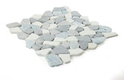 River Stone Blue Ocean Marble/Quartzite Mosaic