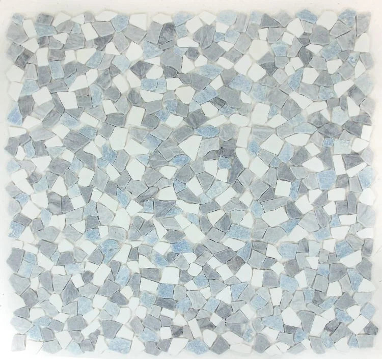 River Stone Blue Ocean Marble/Quartzite Mosaic