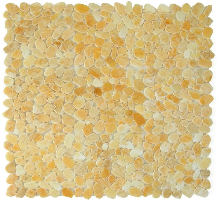 River Stone Honey Onyx Mosaic