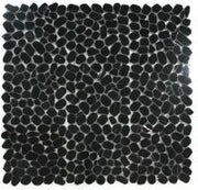 River Stone Marquina Marble Mosaic