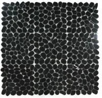 River Stone Marquina Marble Mosaic