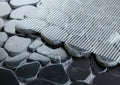 River Stone Marquina Marble Mosaic