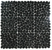 River Stone Marquina Marble Mosaic