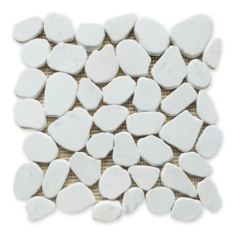 River Stone White Mosaic