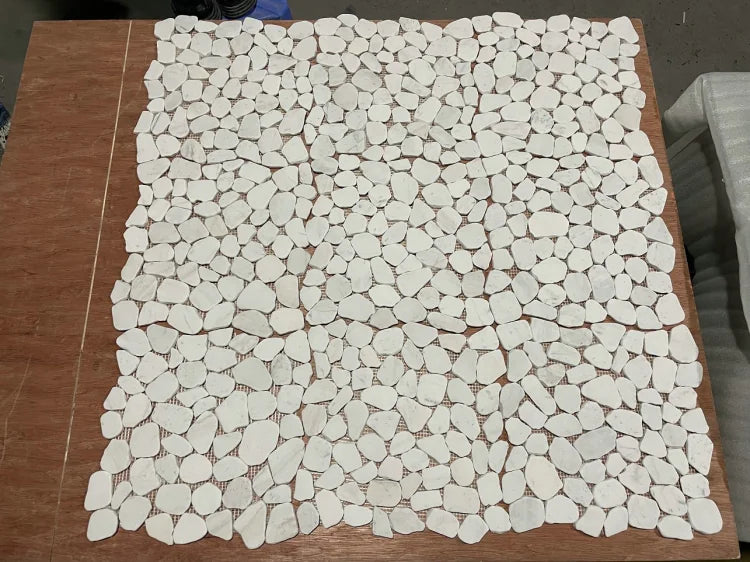 River Stone White Mosaic