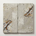 Riviera 12x24 Tumbled Travertine Single Bullnose Pool Coping close-up