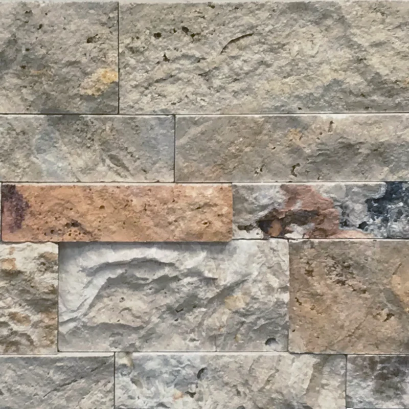 Riviera 2x4 Split-Face Travertine Mosaic Tile