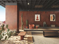 XL Slabs Fire MT 48x98 Glazed & Polished Porcelain Tile