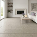 Rocas Azul 12x24 Honed Limestone Tile — Living Room floor