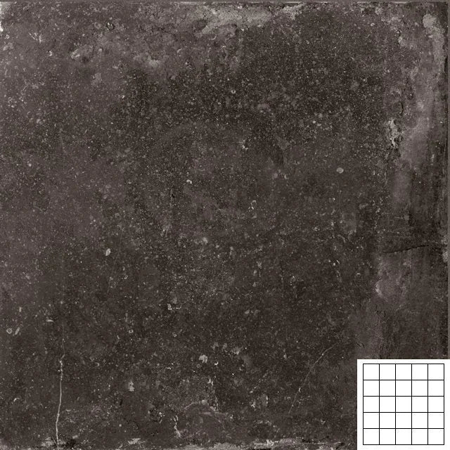Rock Black 2x2 Matte Porcelain Mosaic Tile
