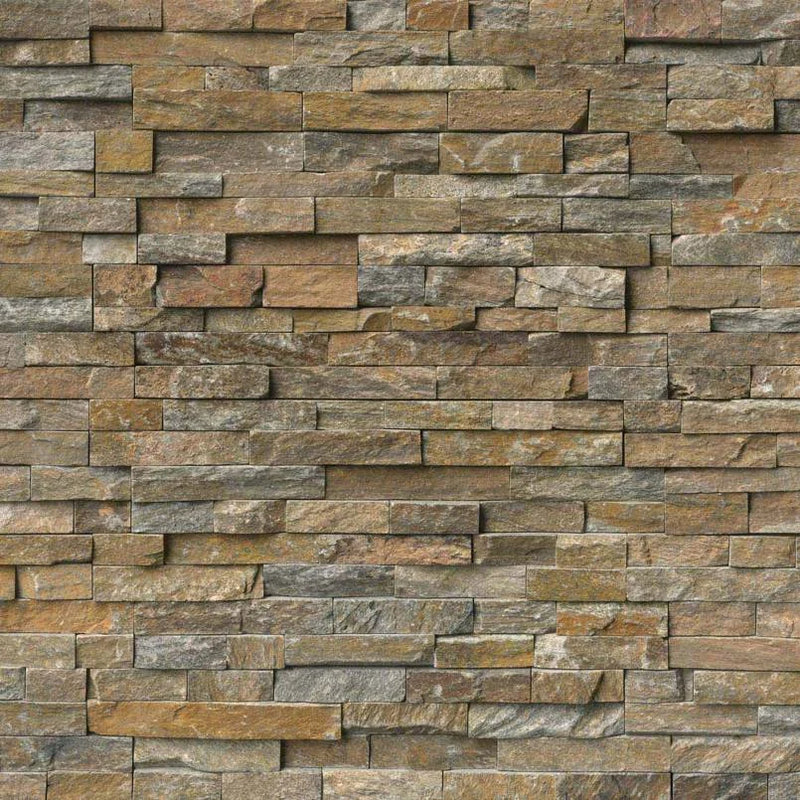 Rockmount Canyon Creek Splitface 6x24 Panel Quartzite Ledger Stone