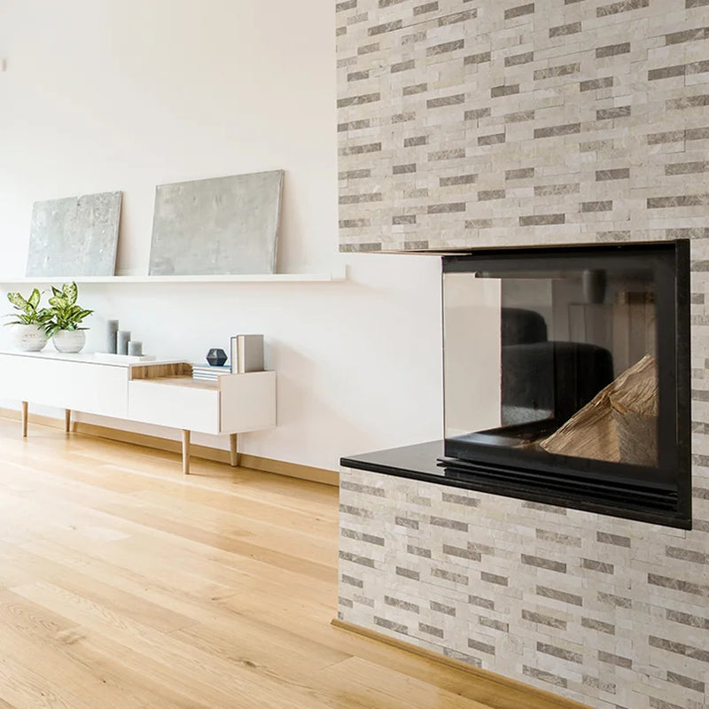 Rockmount Colorado Cream 6x24 Panel Splitface Quartzite Ledger Stone