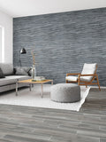 Rockmount Cosmic Black 3D Wave 6x24 Panel Honed Quartzite Ledger Stone