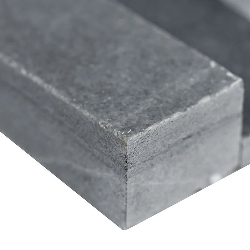 Rockmount Cosmic Black 3D Wave 6x24 Panel Honed Quartzite Ledger Stone