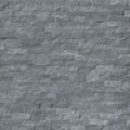 Rockmount Cosmic Black 6x18 Corner Splitface Quartzite Ledger Stone