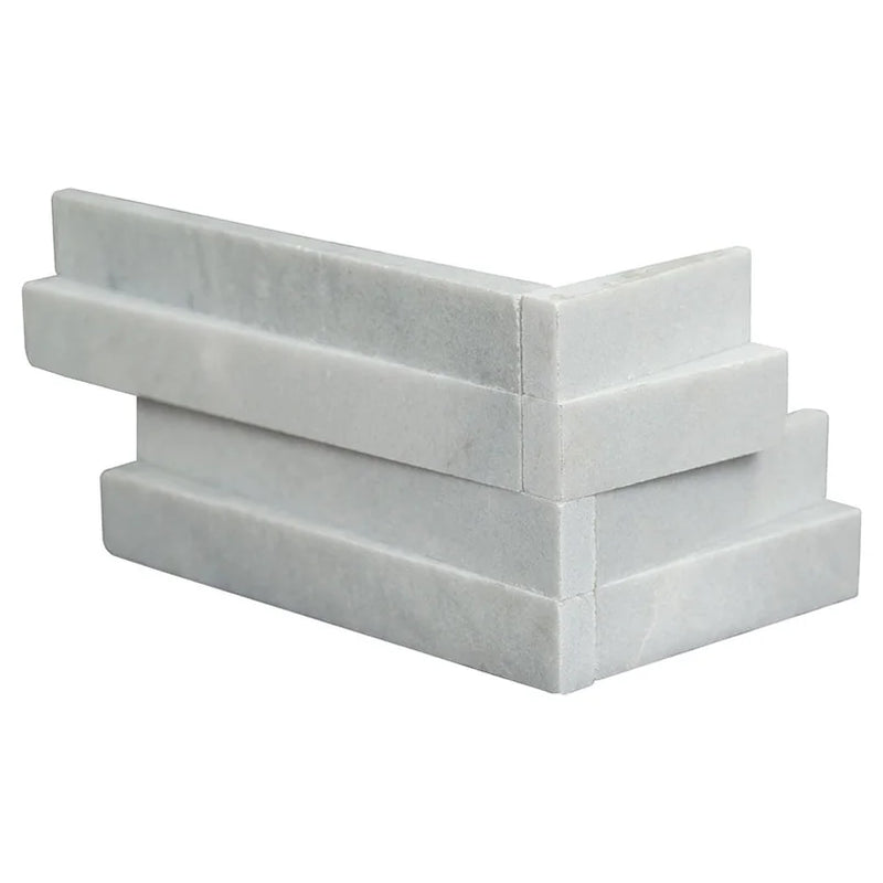 Rockmount Cosmic Gray 3D Wave 6x24 Panel Honed Quartzite Ledger Stone