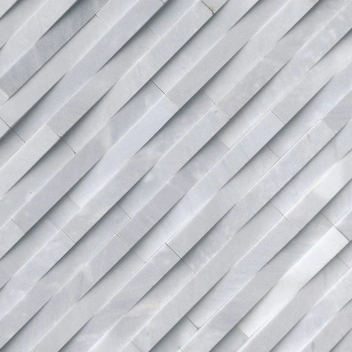 Rockmount Cosmic Gray 3D Wave 6x24 Panel Honed Quartzite Ledger Stone