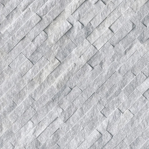 Rockmount Cosmic Gray 6x18 Corner Splitface Quartzite Ledger Stone