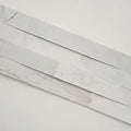 Rockmount Stacked Stone Cosmic White 6x24 Panel Honed 3D Wave Marble Ledger Stone