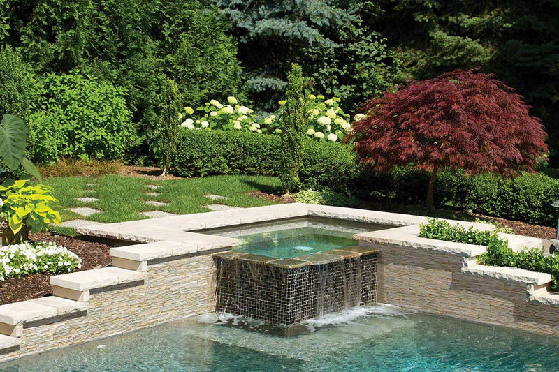 Rockmount Golden Honey 6x24 Pencil Panel Splitface Quartzite Ledger Stone