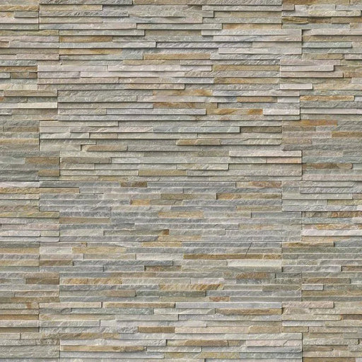 Rockmount Golden Honey 6x24 Pencil Panel Splitface Quartzite Ledger Stone