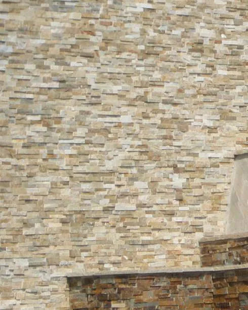 Rockmount Golden Honey 6x24 Panel Splitface Quartzite Ledger Stone