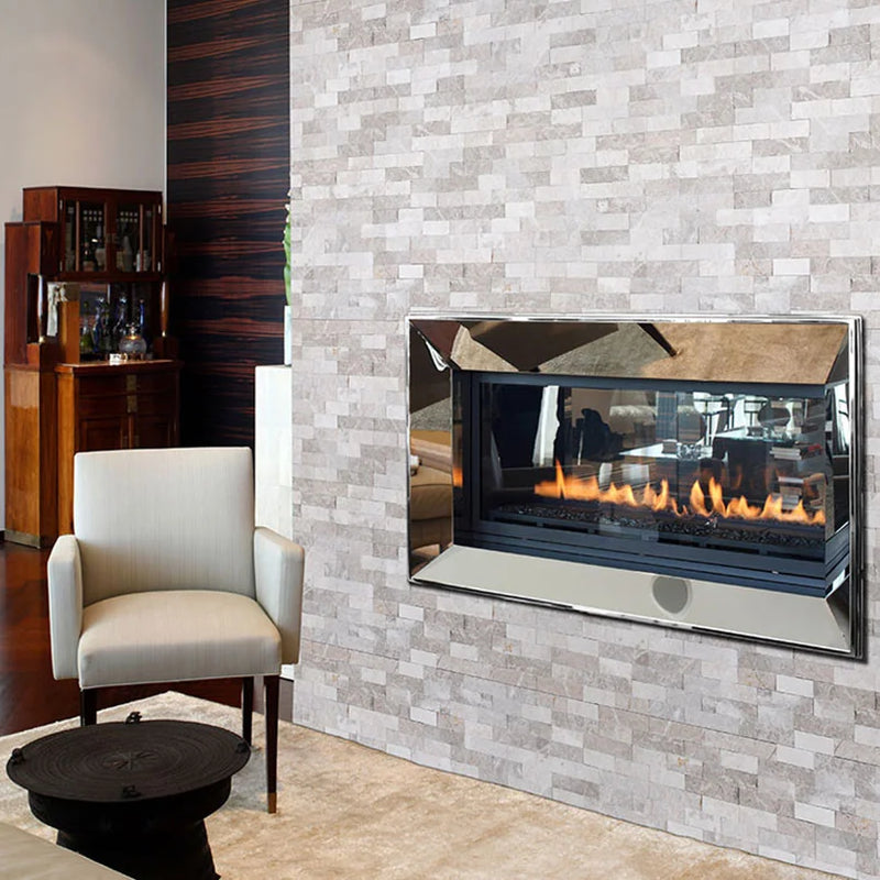 Rockmount Luna Gray 6x18 Corner Splitface Quartzite Ledger Stone