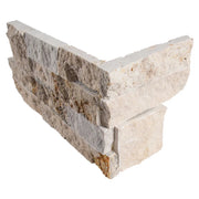 Rockmount Philadelphia Corner 6x18 Splitface Travertine Ledger Stone