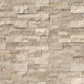 Rockmount Roman Beige Corner 6x18 Splitface Travertine Ledger Stone