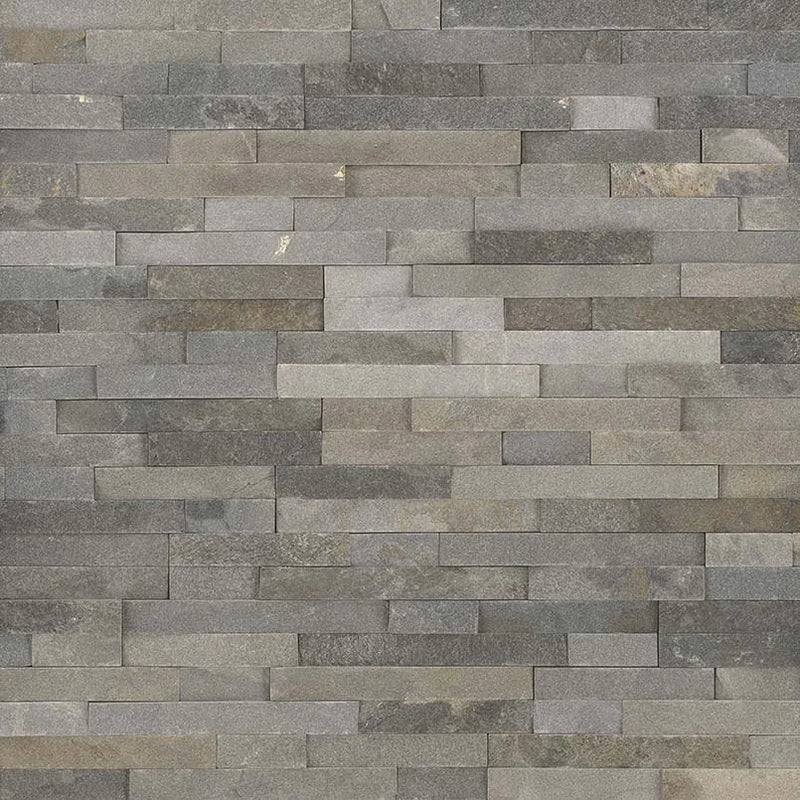 Rockmount Sedona Grey 6x24 Panel Splitface Quartzite Ledger Stone