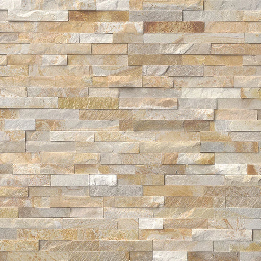 Rockmount Sparkling Autumn 6x24 Panel Splitface Quartzite Ledger Stone