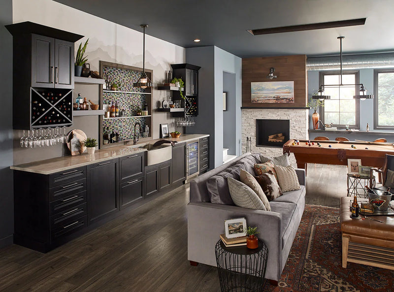 Rockmount Stacked Stone White Oak Multi 6x24 Panel Splitface Marble Ledger Stone