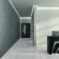 Fancy Grey 3.7x23.6 Rectified Porcelain Baseboard Trim