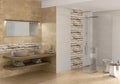 Fancy White 3.7x23.6 Rectified Porcelain Baseboard Trim