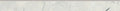 Rodapie Light Calacatta 3.1x35.4 Polished Porcelain Baseboard Trim