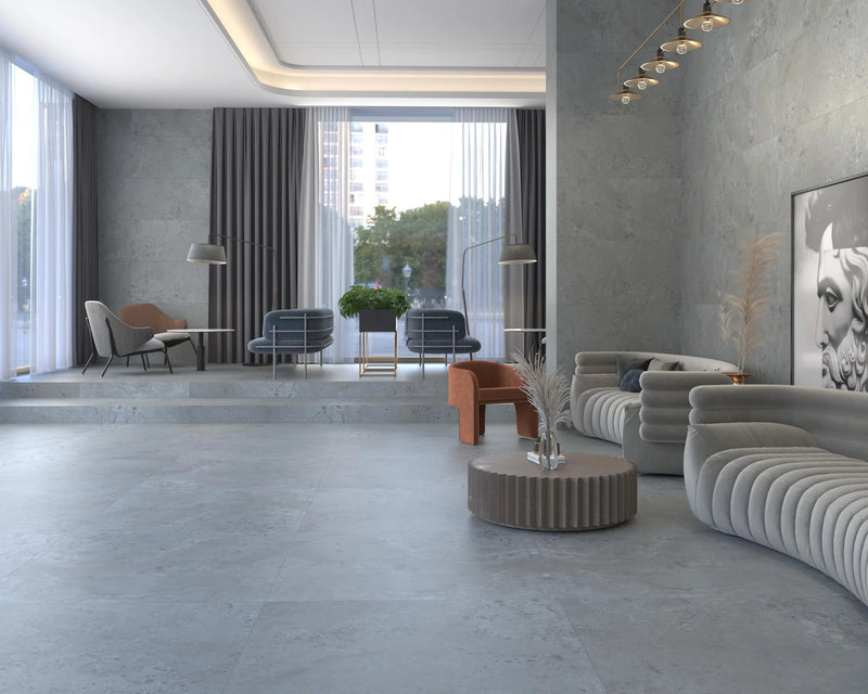 Rodapie Pietra Viva Grey 3.1x35.4 Matte Porcelain Trim